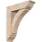 Ekena Millwork Thorton Traditional Smooth Bracket w/ Offset Brace, Douglas Fir, 7 1/2"W x 28"D x 32"H BKT0806X28X32THR01SDF - alternate 1